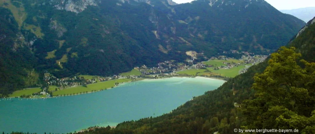 Achensee in Tirol Berggipfel Rofan Aussichtspunkt in Österreich