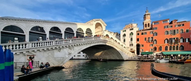 Italien Venedig Wahrzeichen Rialtobrücke Canale Grande Attraktionen Highlights