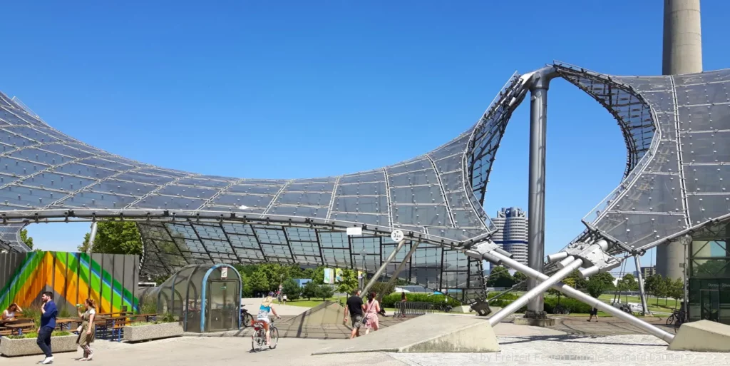 Veranstaltungen im Olympiagelände München und Spazieren gehen im Olympiapark